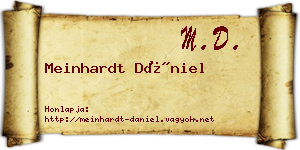 Meinhardt Dániel névjegykártya